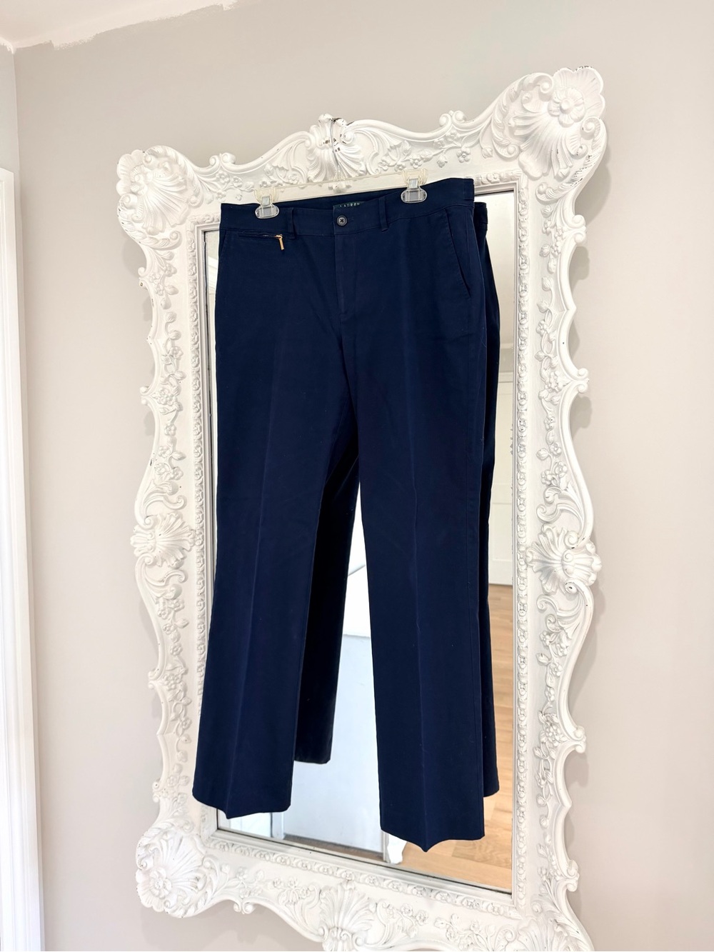 Ralph Lauren Navy Tailored Dress Trousers Pants